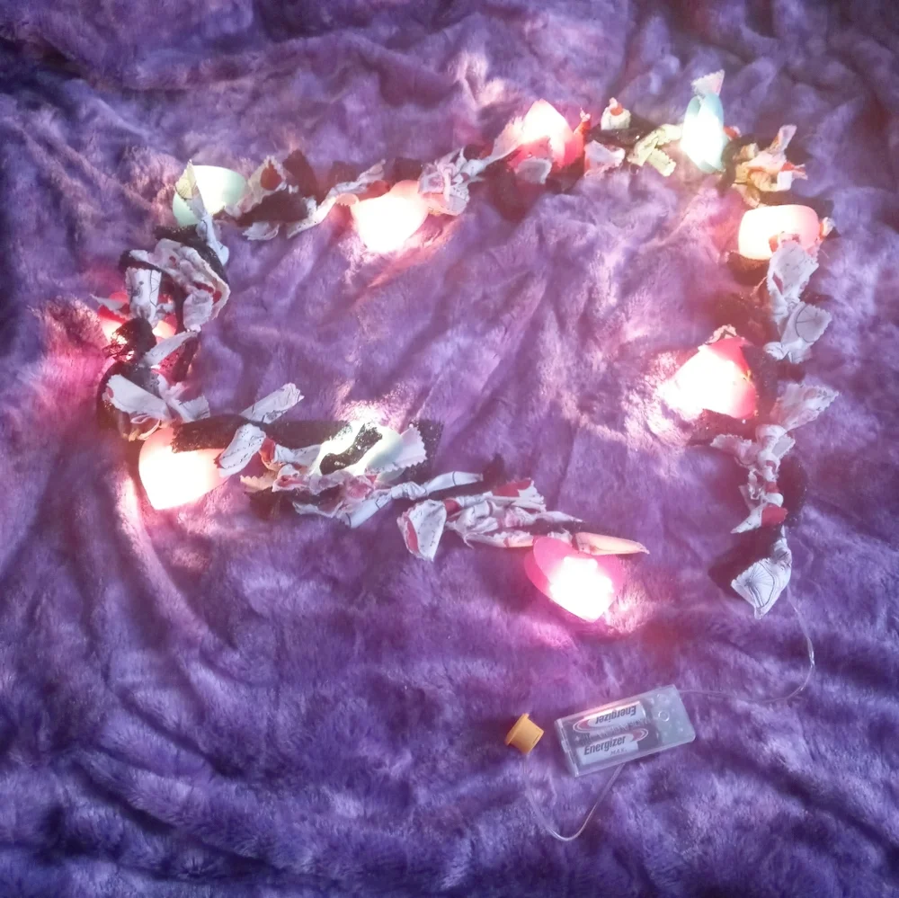 50ft Light Up Conversation Hearts Garland